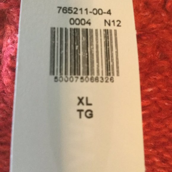 NWT Red Marled cable knit popcorn stitch Sweater - Picture 6 of 7